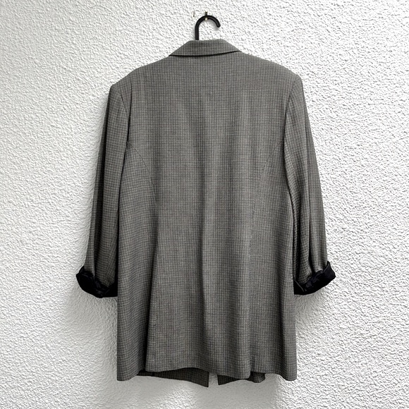 Vintage 80s Braemar by Jeremy Scott long double-breasted blazer - Picture 3 of 9